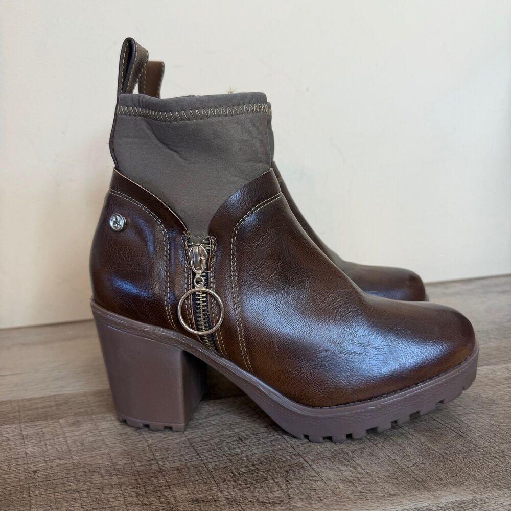 Claudio Rocco ankle botas boots 24 mex 7 US brown - Picture 4 of 9